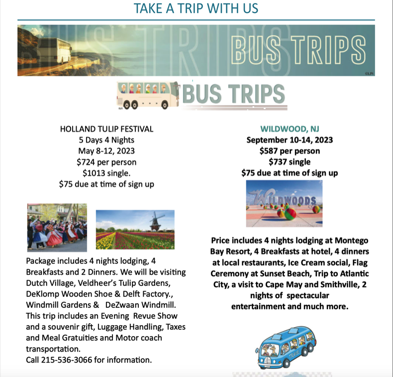 perkiomen tours day trips